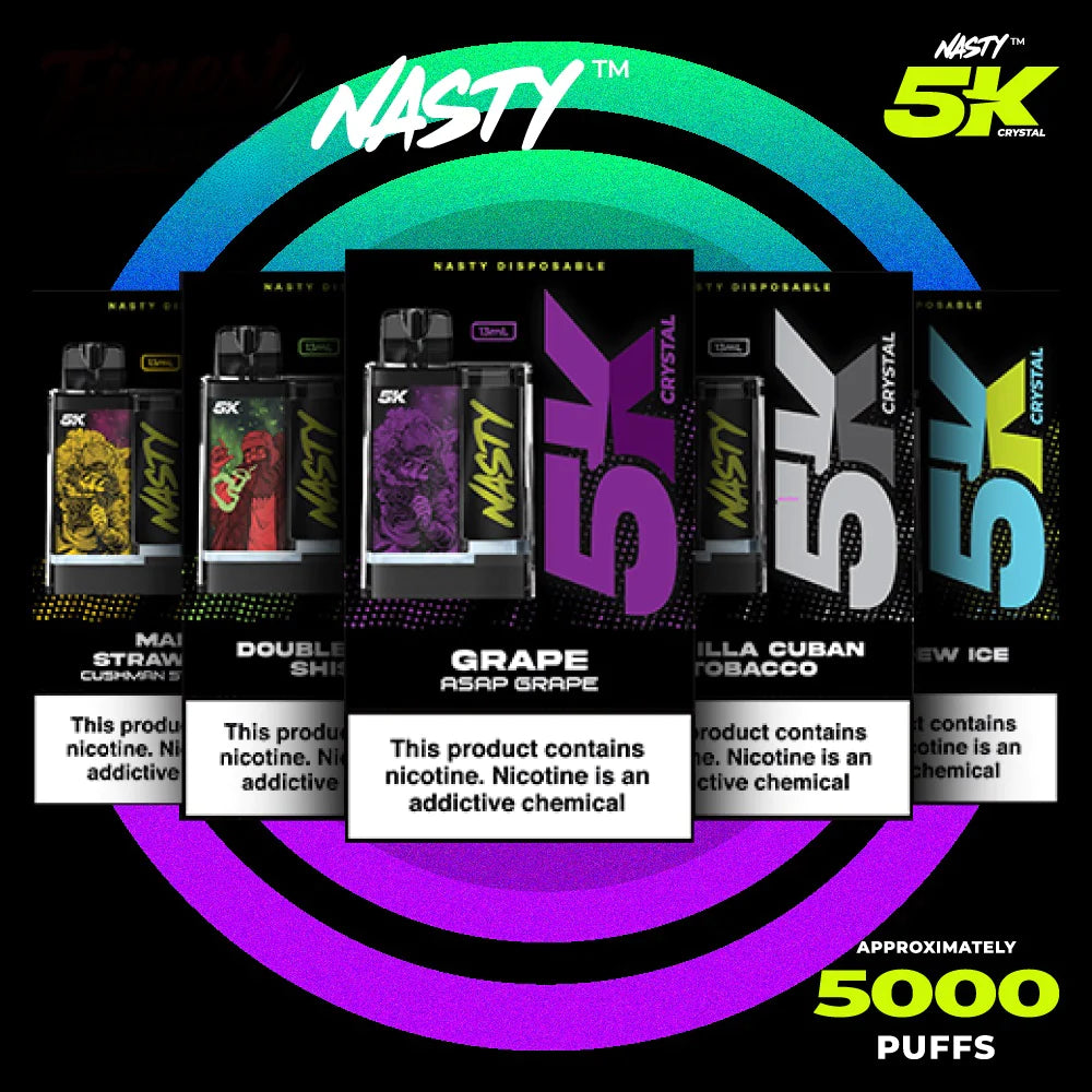 NASTY Crystal 5000 Puffs Vape - VAPE HOUSE