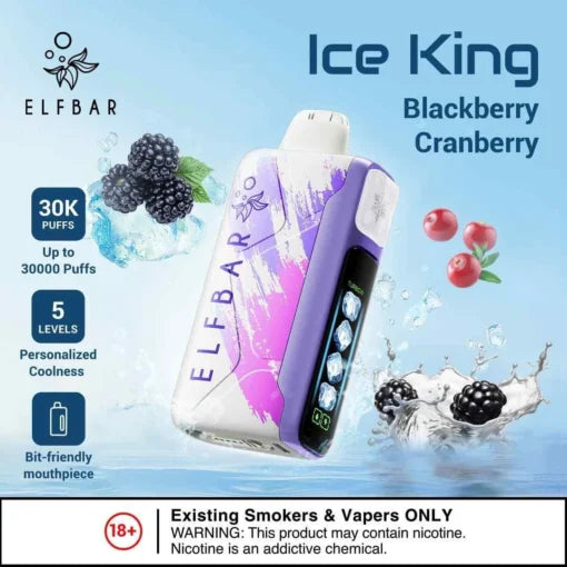 ELFBAR ICE KING 30,000 Puffs - Blackberry Cranberry