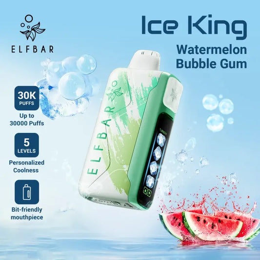 ELFBAR ICE KING 30,000 Puffs - Watermelon Bubblegum