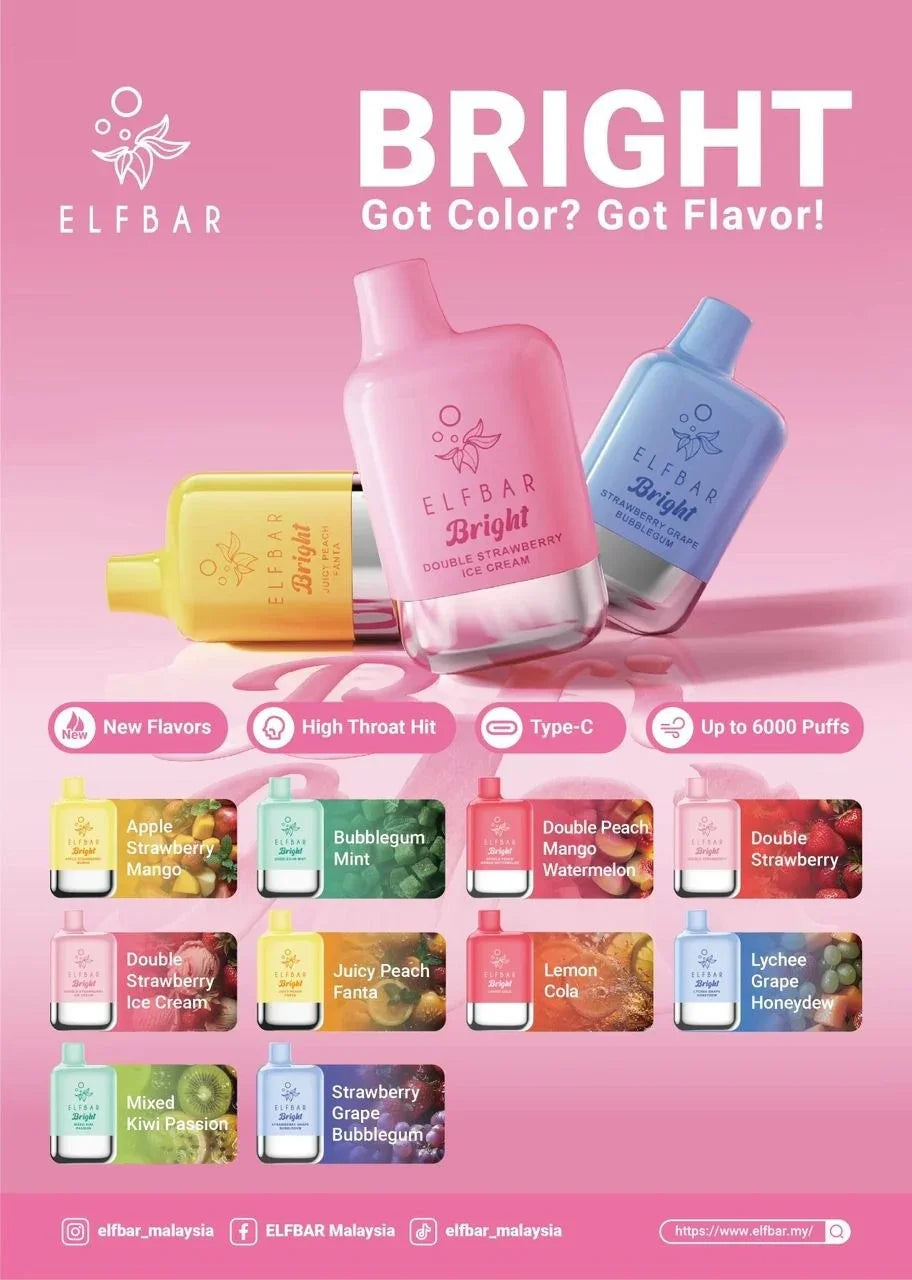 Elf Bar Bright 6000 Puffs - VAPE HOUSE