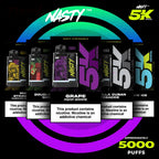 NASTY Crystal 5000 Puffs Vape - VAPE HOUSE