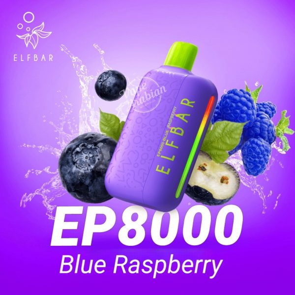 ELFBAR EP 8000 Puffs - Blue Raspberry