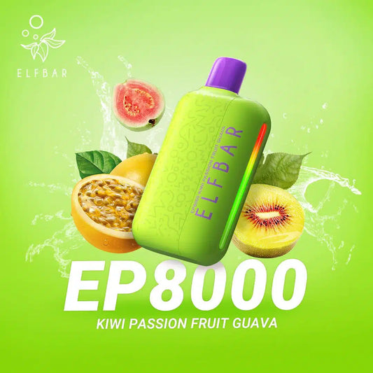 ELFBAR EP 8000 Puffs - Kiwi Passion Fruit Guava