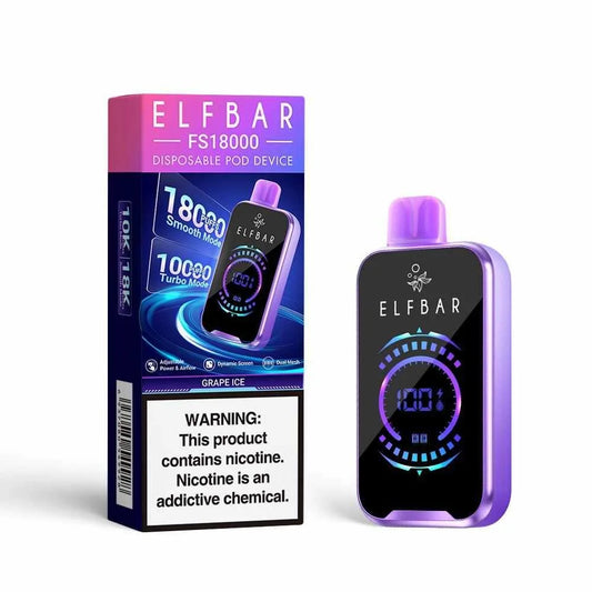 ELFBAR Fs 18,000 Puffs - Grape Ice